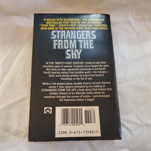 Star Trek Strangers From The Sky by Margaret Wander Bonanno Paperback Kirk Spock - Picture 2 of 7